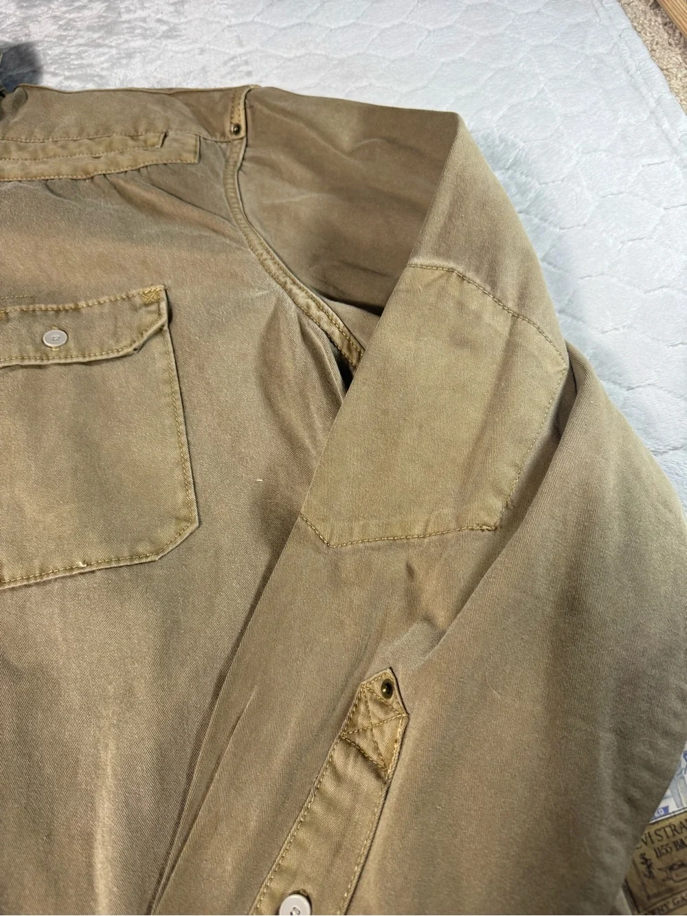 Levi’s XL Heavyweight Workwear Utility Shirt Brown Elbow Patch Button Up NWT